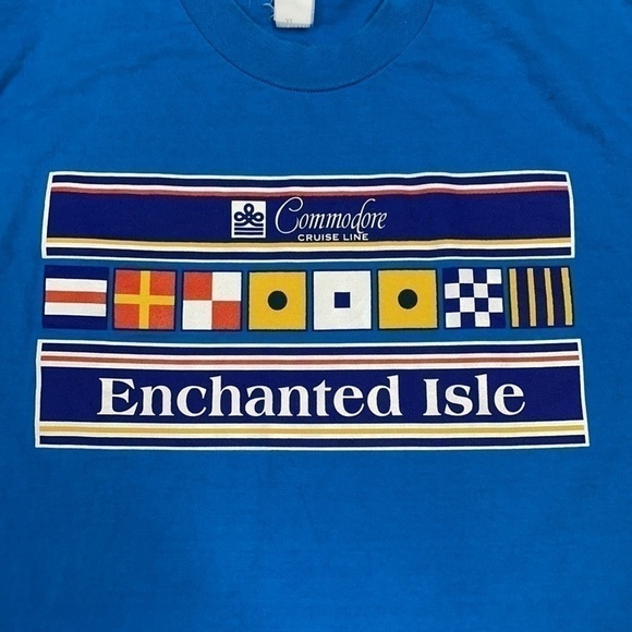 Vintage Commodore Cruise Line Cotton Tshirt Size XL - Picture 6 of 6